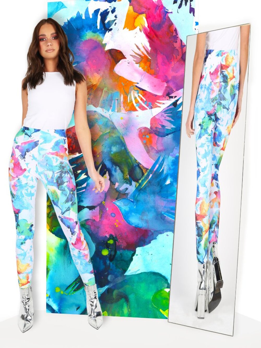 Blackmilk x Lora Zombie State Of Mind HWMF Leggings - Small